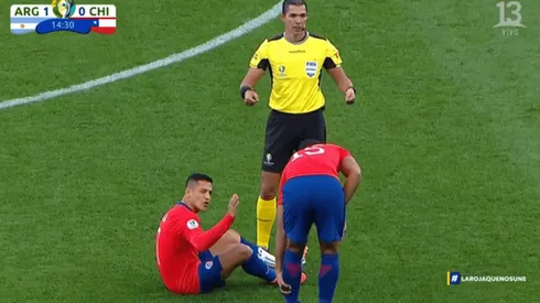 Alexis cuando se lesionó.