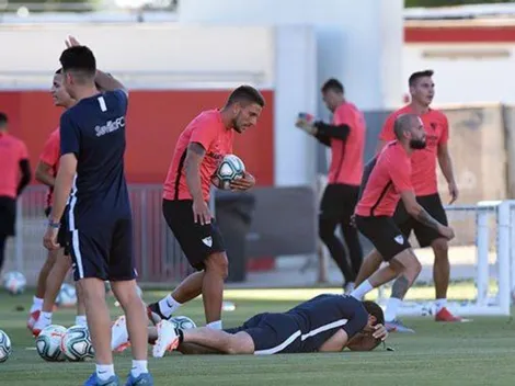 El pelotazo que deja noqueado a Julen Lopetegui en la pretemporada de Sevilla