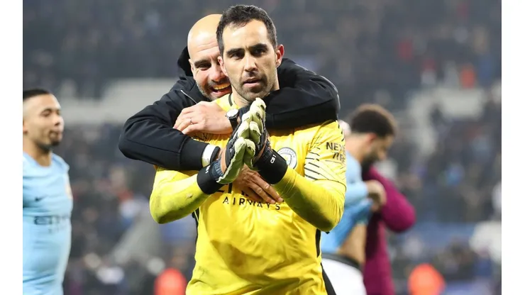 Bravo y Pep en el City.