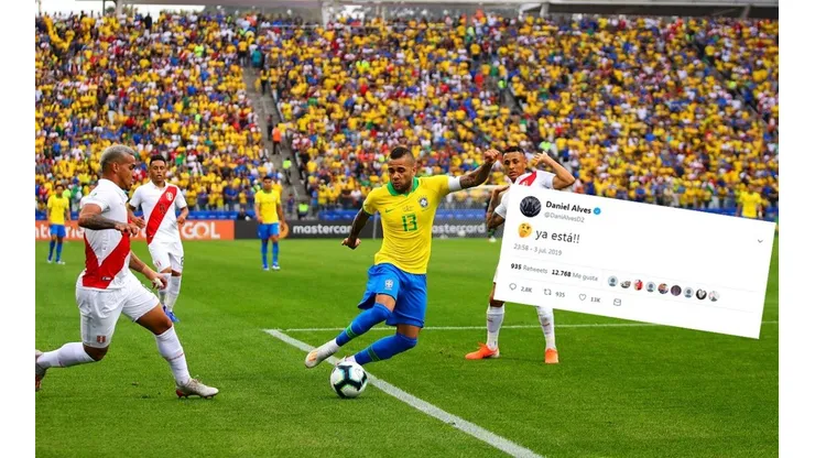 Dani Alves contra Perú.