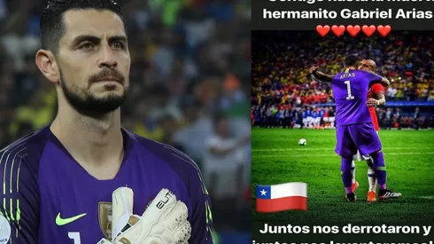 El King apoya a Arias, que no lo pasa nada bien.