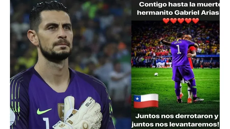 El King apoya a Arias, que no lo pasa nada bien.