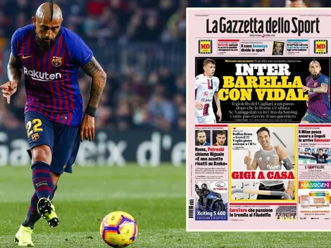 Vidal es portada en Italia y el Inter va de nuevo por el Rey Arturo