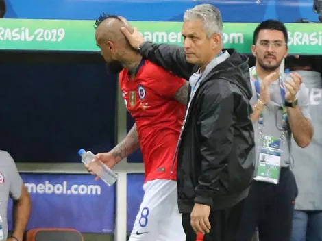 Rueda: "Vidal tiene el tobillo muy inflamado y siente mucho dolor"