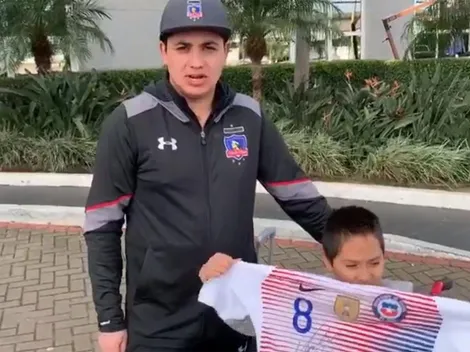 Vidal cumple su promesa y hace feliz al pequeño Martín