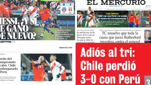Chile cayó ante Perú y se despidió de la posibilidad de lograr el tri