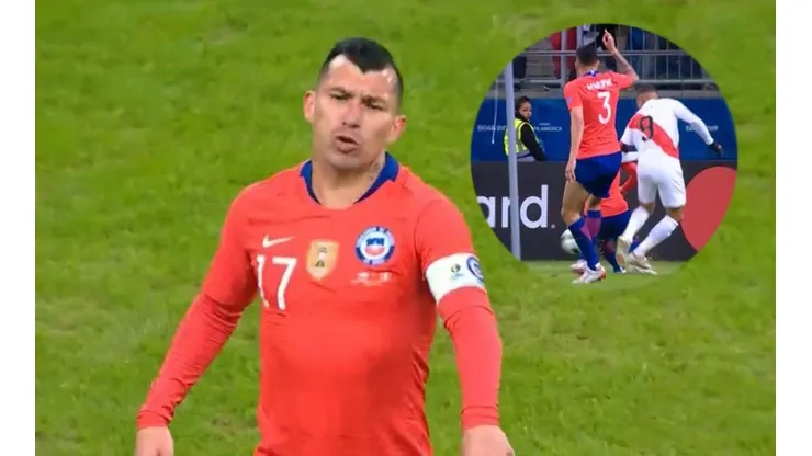 Medel salva a Chile y queda complicado por un pisotón de Guerrero