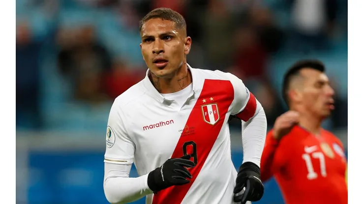 Guerrero ante Chile en Brasil 2019.