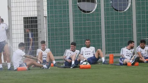 Argentina volvió a los entrenamientos para su partido por el tercer lugar (Foto: Twitter Selección Argentina)