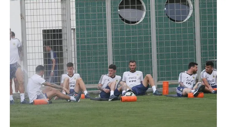 Argentina volvió a los entrenamientos para su partido por el tercer lugar (Foto: Twitter Selección Argentina)