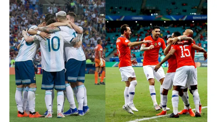 Argentina y Chile revivirán las finales de 2015 y 2016 en la definición por el tercer lugar (Fotos: Getty Images)