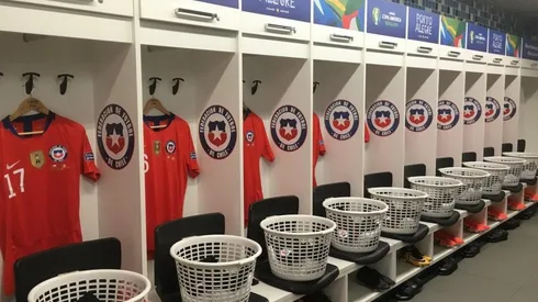 El camarín de la Roja a espera de la semi.