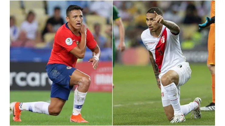 Alexis Sánchez y Paolo Guerrero son esperanza de chilenos y peruanos