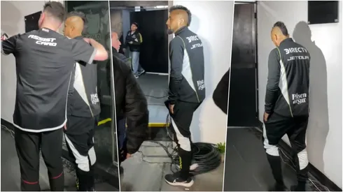 Vidal cabizbajo: leve cojera tras perderse el partido de Colo Colo ante Junior.