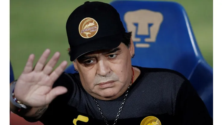 Diego en la banca del Dorados.