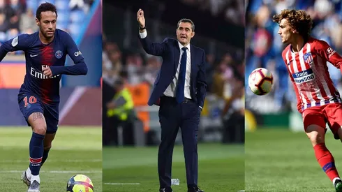 Valverde dio el ok para el traspaso de Neymar y Griezmann al Barcelona (Fotos: Getty Images)