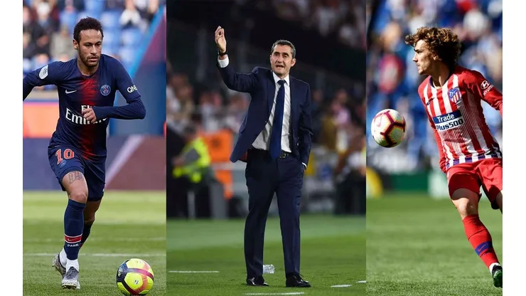 Valverde dio el ok para el traspaso de Neymar y Griezmann al Barcelona (Fotos: Getty Images)