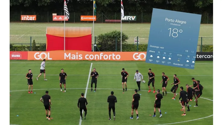 Malas condiciones climáticas para La Roja en Porto Alegre