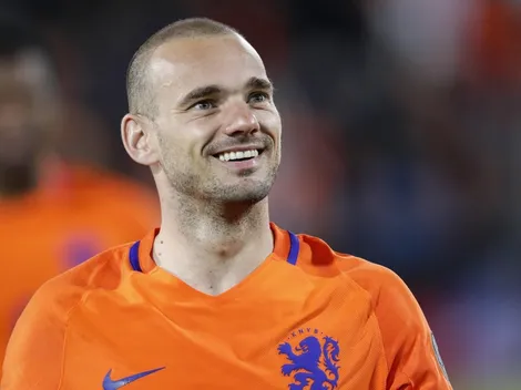Wesley Sneijder es detenido por bailar borracho encima de un auto