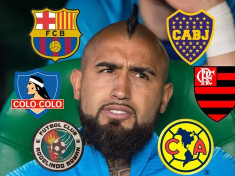 Para el futuro: Arturo Vidal sigue en Instagram a Boca, Flamengo y América