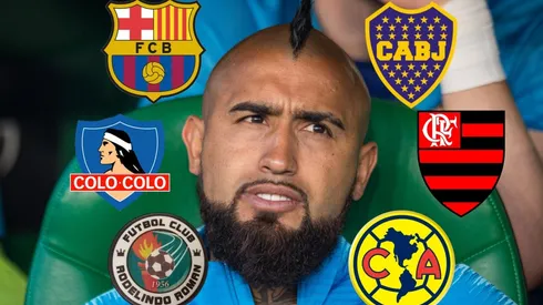 Vidal sigue seis clubes en Instagram. Jugó en tres y coquetea con tres