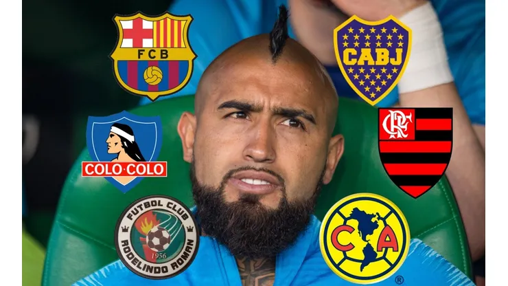 Vidal sigue seis clubes en Instagram. Jugó en tres y coquetea con tres