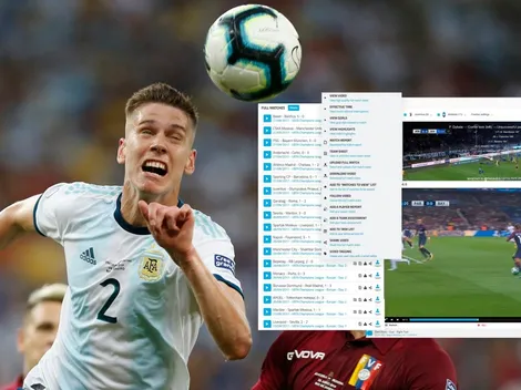 Defensor argentino espía a los delanteros rivales desde una app del celular