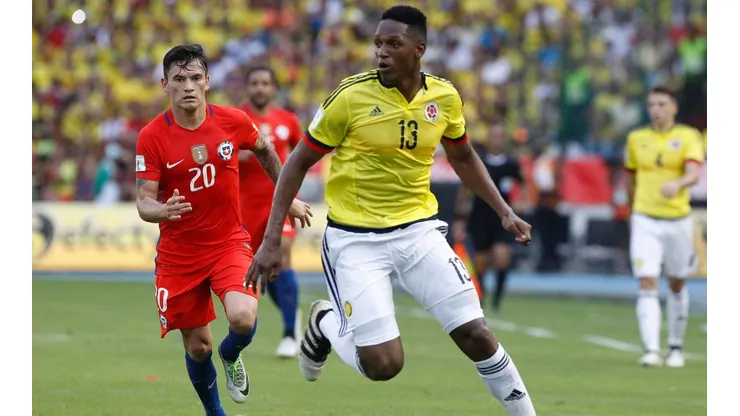 Colombia-Chile en las clasificatorias a Rusia 2018.