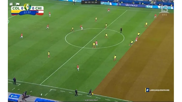 Gol anulado por offside de Alexis