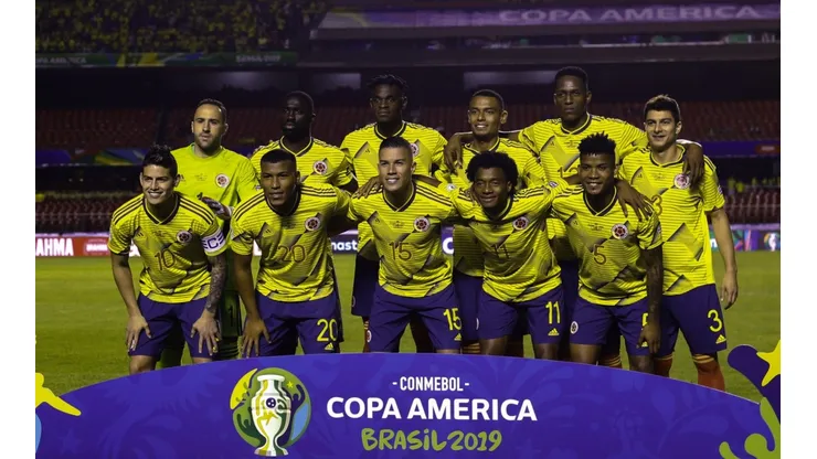 Copa America 2019: Colombia vs Qatar - S�o Paulo,Sp,Brasil, 19 de Junho de 2019 - COPA AM�RICA - COL�MBIA x CATAR - jogadores da Col�mbia antes partida entre Col�mbia x Catar v�lido pela 02� rodada do Grupo B da Copa Am�rica no est�dio Cicero Pompeu de Toledo (Morumbi) na noite desta quarta feira (19).(Foto: Ale Vianna/Eleven).