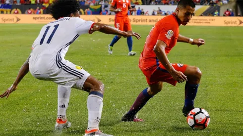 Chile ante Colombia en la Copa América Centenario.