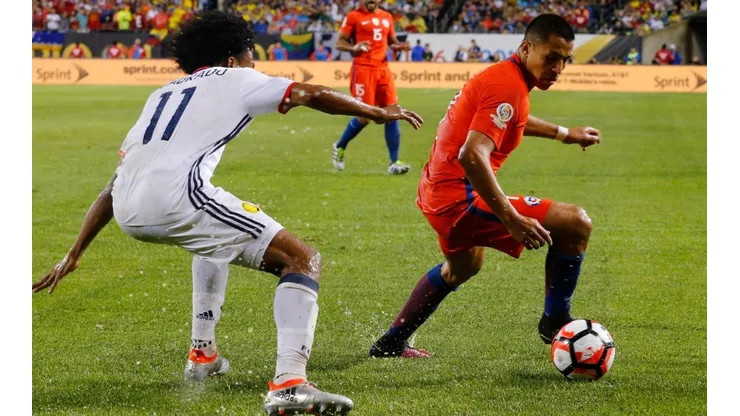 Chile ante Colombia en la Copa América Centenario.
