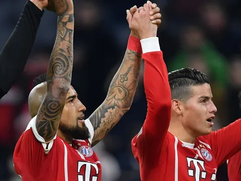 Bayern Münich calienta el Chile - Colombia recordando a Vidal y James
