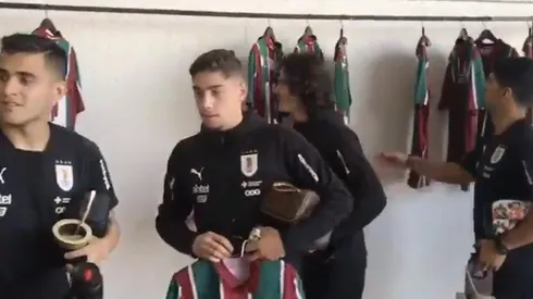 La Celeste se llevó la camiseta de Fluminense.