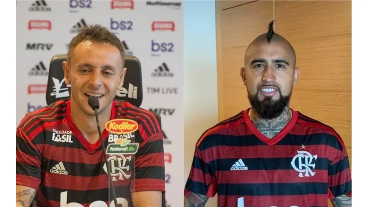 Rafinha explicó la razón de la foto de Arturo Vidal con la camiseta del Flamengo