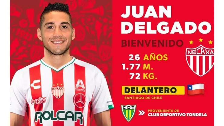 Juan Delgado es el nuevo refuerzo del Necaxa.