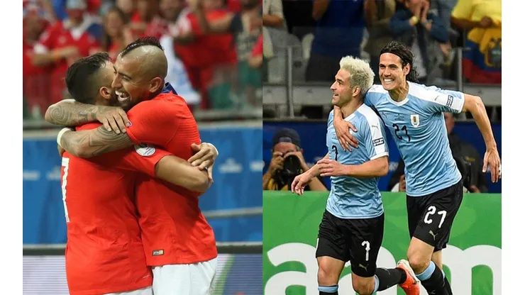Chile y Uruguay definen al ganador del Grupo C (Fotos: Chile/Agencia Uno - Uruguay/Getty Images)
