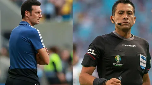 Los protagonistas del hito (Foto Scaloni/Getty - Bascuñán/Agencia Uno)