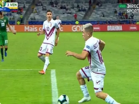 Protagonista: Yeferson Soteldo asiste el tercero vinotinto