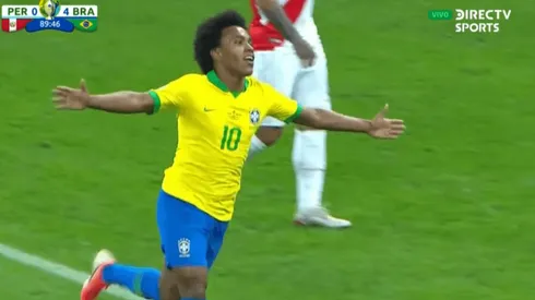 Willian hizo el quinto de Brasil sobre Perú