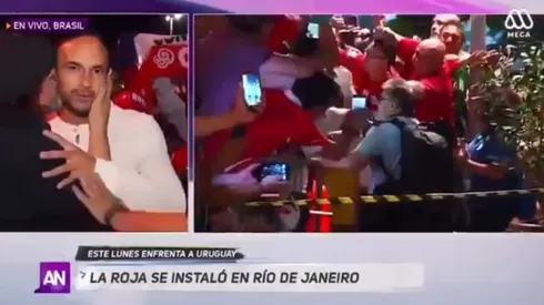 El momento en el que es interrumpido Sepúlveda.