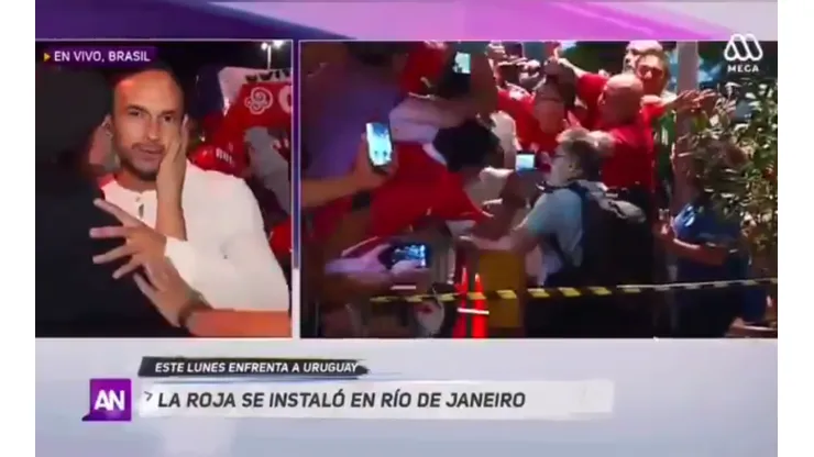 El momento en el que es interrumpido Sepúlveda.