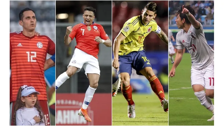 Gatito Fernández, Alexis, James y Miyoshi. De lo mejor de la J2