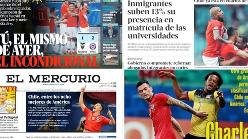 Alexis Sánchez llevo los elogios de la prensa nacional