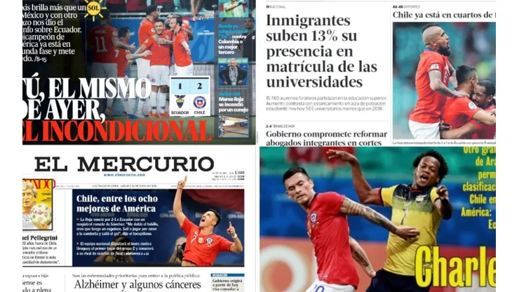 Alexis Sánchez llevo los elogios de la prensa nacional