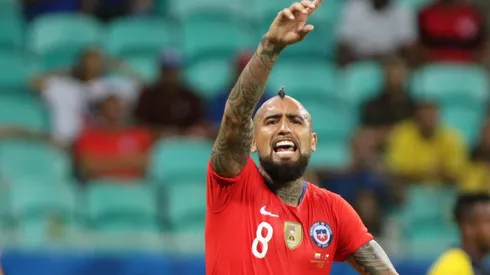 Arturo Vidal jugó casi todo el partido ante Ecuador