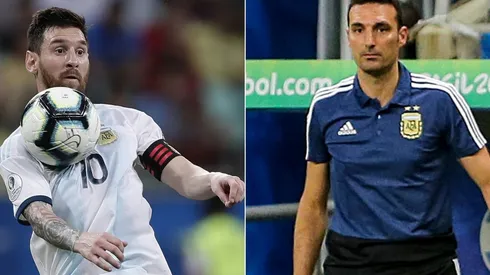 Dos delanteros y Messi. Como le gusta a Messi