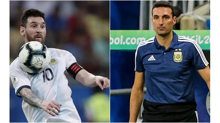 Dos delanteros y Messi. Como le gusta a Messi