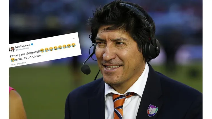 Bam Bam se ríe del VAR y el penal para Uruguay.
