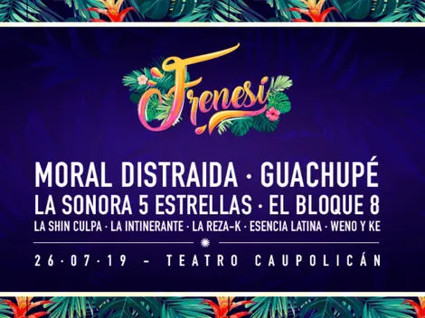 Más de 10 horas de cumbia tendrá el Teatro Caupolicán con el Festival Frenesí